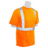 Erb Safety T-Shirt, Class2, X Back, Hi-Viz, Orange, M 62189