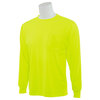 Erb Safety T-Shirt, Long Sleeve, Hi-Viz, Lime, M 64026