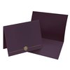Great Papers Certificate Cover Classic, Plum wit, PK5 903116