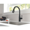 Delta Electronic, 8" Mount, Commercial 1 or 3 Hole Essa 1Hdl, PulDwnKitchenFaucet Touch2O, MtB 9113T-BL-DST