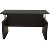 Safco Adjustable Desk, 36 in D X 72 in W X 49.3 in H, Mocha, Laminate MNDSHA72LDC