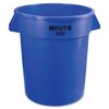 Rubbermaid Commercial 10 gal Round Trash Can, Blue, 15 5/8 in Dia, Open Top, Plastic 1779699