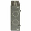 Raco Electrical Box, 72.8 cu in, Gang Box, 4 Gang, Galvanized Steel, Rectangular 953