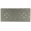 Raco Electrical Box, 72.8 cu in, Gang Box, 4 Gang, Galvanized Steel, Rectangular 953