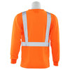 Erb Safety T-Shirt, Class2, Hi-Viz, Orange, M, Standards: ANSI 107 Class 2 61799