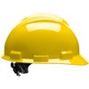 Bullard Front Brim Hard Hat, Type 1, Class E, Ratchet (4-Point), Yellow 61YLR