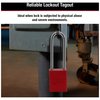 American Lock Anodized Aluminum Safety Padlock, Keyed Different, 1-1/2 in Wide with 3 in Tall Shackle, Red A1107RED