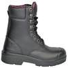 Hoss Boot Co Size 10 Women's 8 in Work Boot Steel Work Boot, Black MT50165