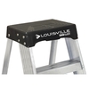 Louisville 2 Steps, Aluminum Step Stool, 300 lb. Load Capacity, Black/Silver AS3002
