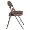 Flash Furniture Brown Fabric Metal Chair AW-MC309AF-BRN-GG