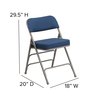Flash Furniture Navy Fabric Folding Chair AW-MC320AF-NVY-GG