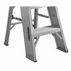 Louisville 3 Steps, Aluminum Step Stand, 375 lb. Load Capacity, Silver AY8003