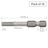 Vessel Power Bit 1/4" Hex B, H4x4.6x49H, PK10 B35H44649H