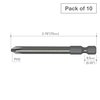 Vessel Power Bit 1/4" Hex B, +2x6.35x70H, PK10 B35P263570H