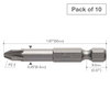 Vessel Power Bit 1/4" Hex B, Pz2x6.3x50H, PK10 B35PZ26350H