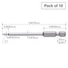 Vessel Power Bit 1/4" Hex B, T7x75H, PK10 B35T775H