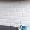 Fasade Fasade 18in x 24in Vista Matte White Backsplash Panel 5pk PB6901