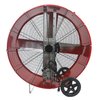 Maxx Air Barrel Fan, Air Mover, Air Circulator 36 in. Non-Oscillating, 120 V, 7,300 / 10,200 CFM BF36BD RED