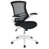 Flash Furniture Desk Chair, Mesh, Black Mesh/White Frame BL-X-5M-WH-BK-GG