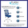 Flash Furniture Desk Chair, Mesh, Blue Mesh/White Frame BL-X-5M-WH-BLUE-GG