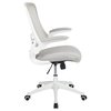Flash Furniture Light Gray Mesh Mid-Back Chair BL-X-5M-WH-GY-GG