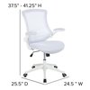 Flash Furniture Desk Chair, Mesh, White Mesh/White Frame BL-X-5M-WH-WH-GG