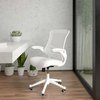 Flash Furniture Desk Chair, Mesh, White Mesh/White Frame BL-X-5M-WH-WH-GG