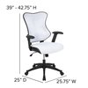 Flash Furniture White Mesh High Back Chair BL-ZP-806-WH-GG