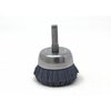 Brush Research Manufacturing BNH16AY320SC 1.750" Small Dia. Cup Brush, 320 Grit Silicon Carbide, .250" Shank Dia., .500" Trim BNH16AY320SC