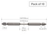 Vessel Double-Emded Torsion Bit1/4" Hex , PK10 BT43P2100H