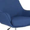 Flash Furniture Office Chair, 27-1/4"L37-1/4"H, Padded, FabricSeat, ContemporarySeries BT-1172-BLU-F-GG