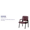 Flash Furniture BurgundySide Reception Chair, 26"L36"H, Padded, LeatherSeat, ContemporarySeries BT-1404-BURG-GG