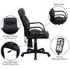 Flash Furniture Black High Back Massage Chair BT-2690P-GG