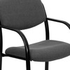 Flash Furniture GrayExecutive Side Reception Chair, 23"W20"L34"H, Curved, FabricSeat, ContemporarySeries BT-508-GY-GG