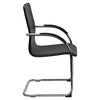 Flash Furniture Side Reception Chair, 23"L38-1/4"H, Padded, VinylSeat, ContemporarySeries BT-509-BK-GG