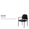 Flash Furniture Black Vinyl Stack Chair BT-516-1-VINYL-GG