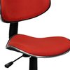 Flash Furniture Metal Task Chair, 17" to 21-1/2", Red BT-699-RED-GG