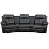 Flash Furniture Recliner, 37" to 66" x 40", Upholstery Color: Black BT-70530-3-BK-CV-GG
