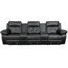 Flash Furniture Recliner, 37" to 66" x 40", Upholstery Color: Black BT-70530-3-BK-GG