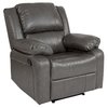 Flash Furniture Harmony Series Leather Recliner, Gray BT-70597-1-GY-GG