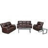 Flash Furniture Living Room Set, 35" to 64" x 38", Upholstery Color: Brown BT-70597-RLS-SET-BN-GG