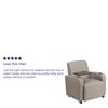 Flash Furniture Guest Chair, 27"L35"H, Raised Tablet, LeatherSeat, ContemporarySeries BT-8217-GV-CS-GG