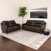 Flash Furniture Loveseat and Sofa Set, Brown BT-S8372A-SFLS-BRN-GG