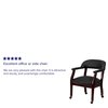 Flash Furniture BlackLuxurious Conference Chair, 27"L31-1/2"H, Upholstered Straight, LeatherSeat, TraditionalSeries B-Z100-LF-0005-BK-LEA-GG