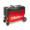 Beta C27S Tool Trolley, 3 Drawer, Red, Sheet Metal, 30 in W x 15-1/2 in D x 39 in H C27S-R