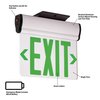 Dual-Lite Edge-Lit Exit Sign, LED, BatteryBackUp, Grn, CELS1GNE CELS1GNE