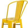 Flash Furniture 30" High Yellow Metal Indoor-Outdoor Barstool CH-31320-30GB-YL-GG