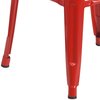 Flash Furniture 30" High No Back Red Metal Barstool Square Seat CH-31320-30-RED-GG