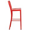 Flash Furniture 30" High Red Metal Barstool with Slat Back CH-61200-30-RED-GG