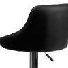 Flash Furniture Black Vinyl Barstool, Adj Height, Seat Height Range: 23" to 32" CH-82028A-BK-GG